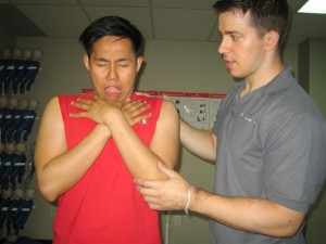 Helping a Choking Victim - Continue coughing